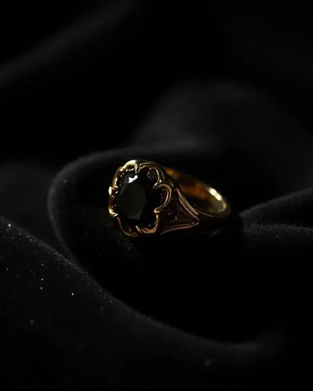 YSNNOIR featured luxury accessories piece 1 — black and gold collection