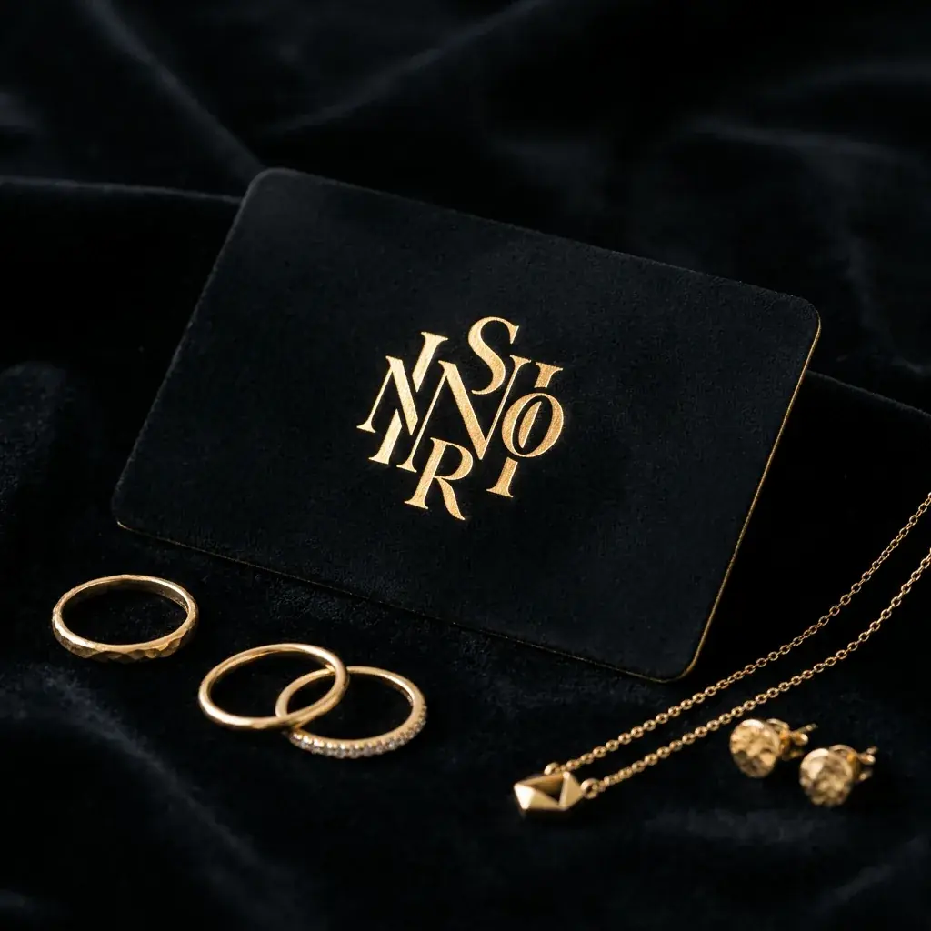 YSNNOIR rewards programme — black and gold accessories redemption